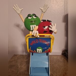 M&M'S Vintage  Wild Thing Roller Coaster Toy - Red, Green, Yellow